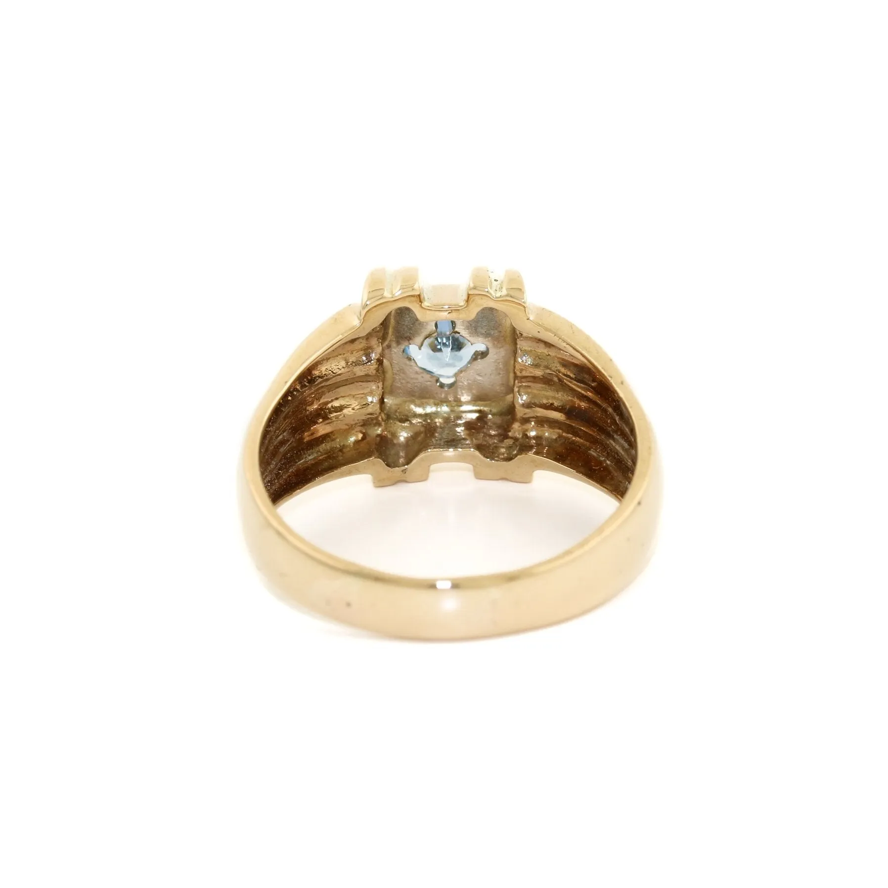 10k Gold x Aqua Marine Ring