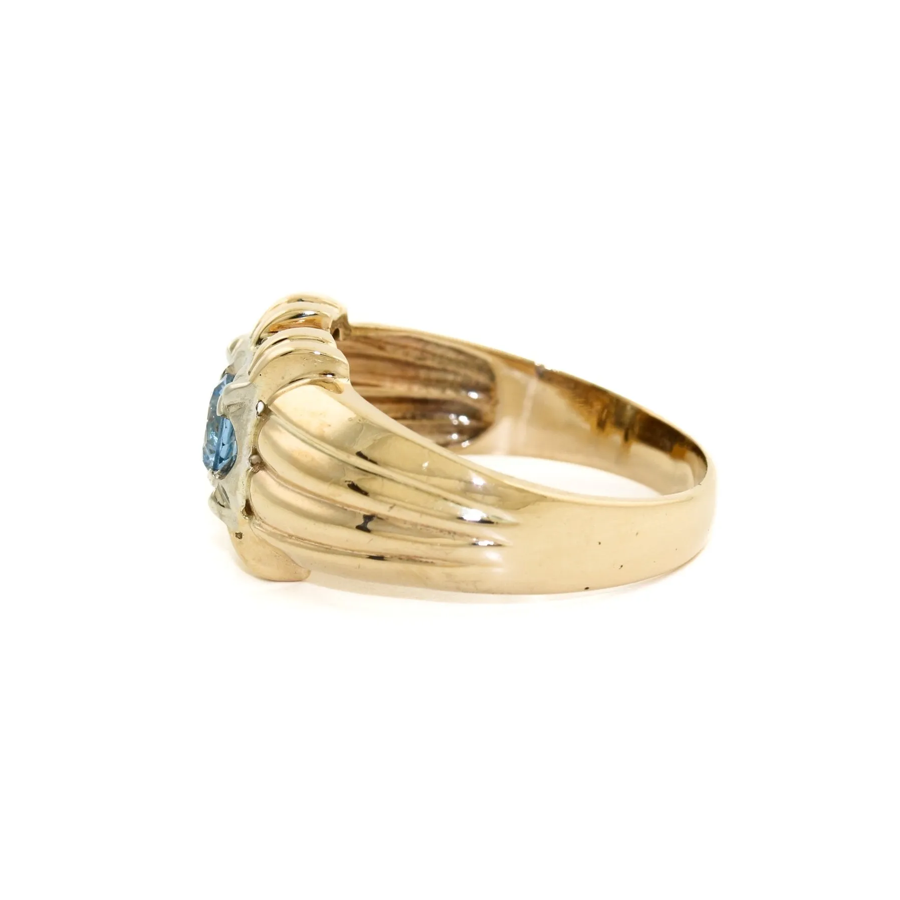 10k Gold x Aqua Marine Ring