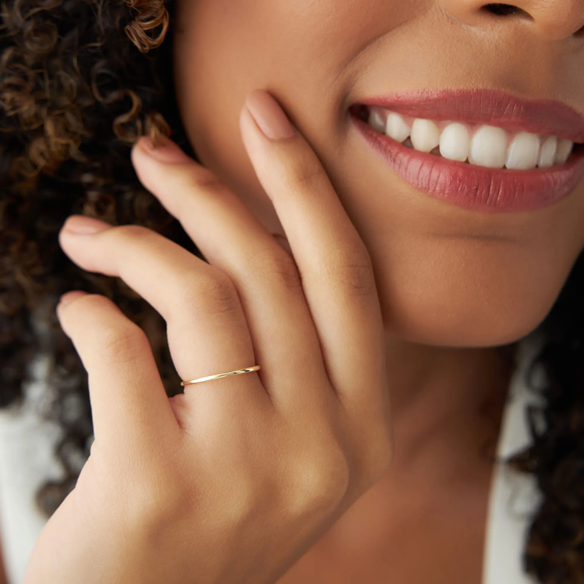 14K Gold Twisted Rope Ring Set