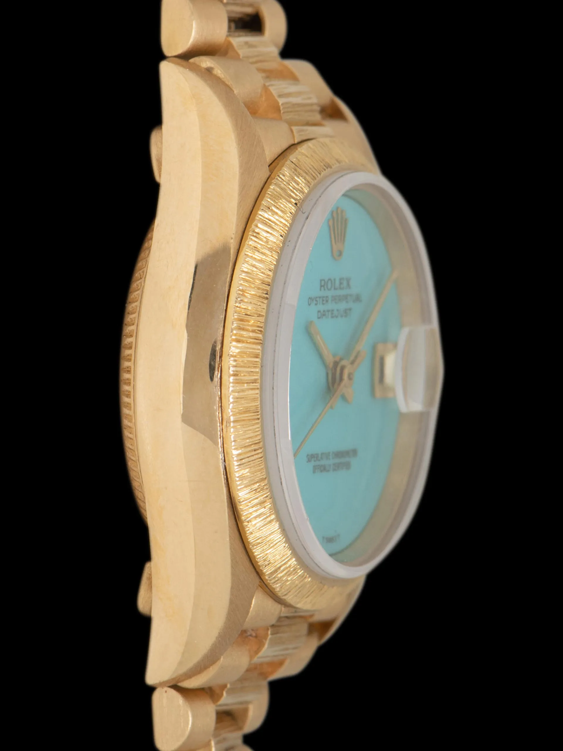 1986 Rolex Ladies Datejust 18K YG (Ref. 69278) Turquoise Stone Dial