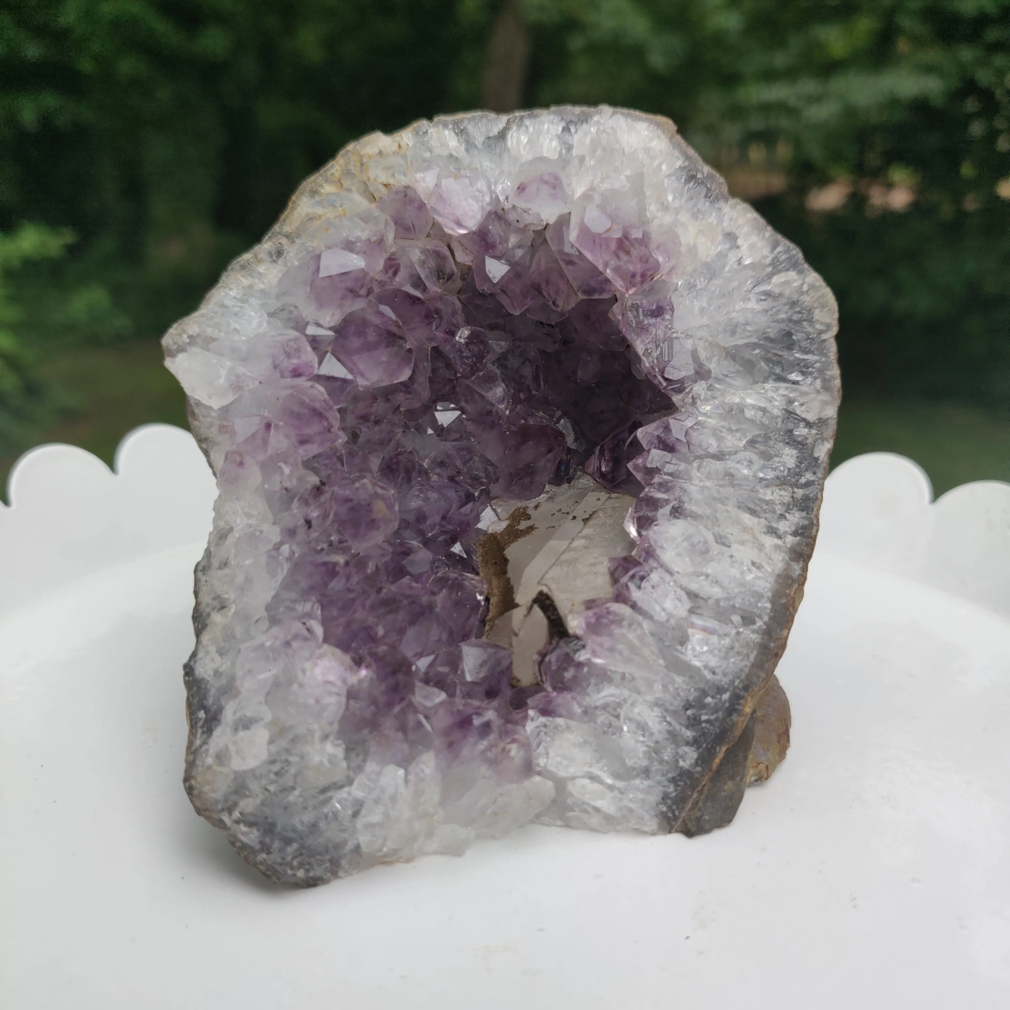 Amethyst Geode Free Form, Cut Base (#25)