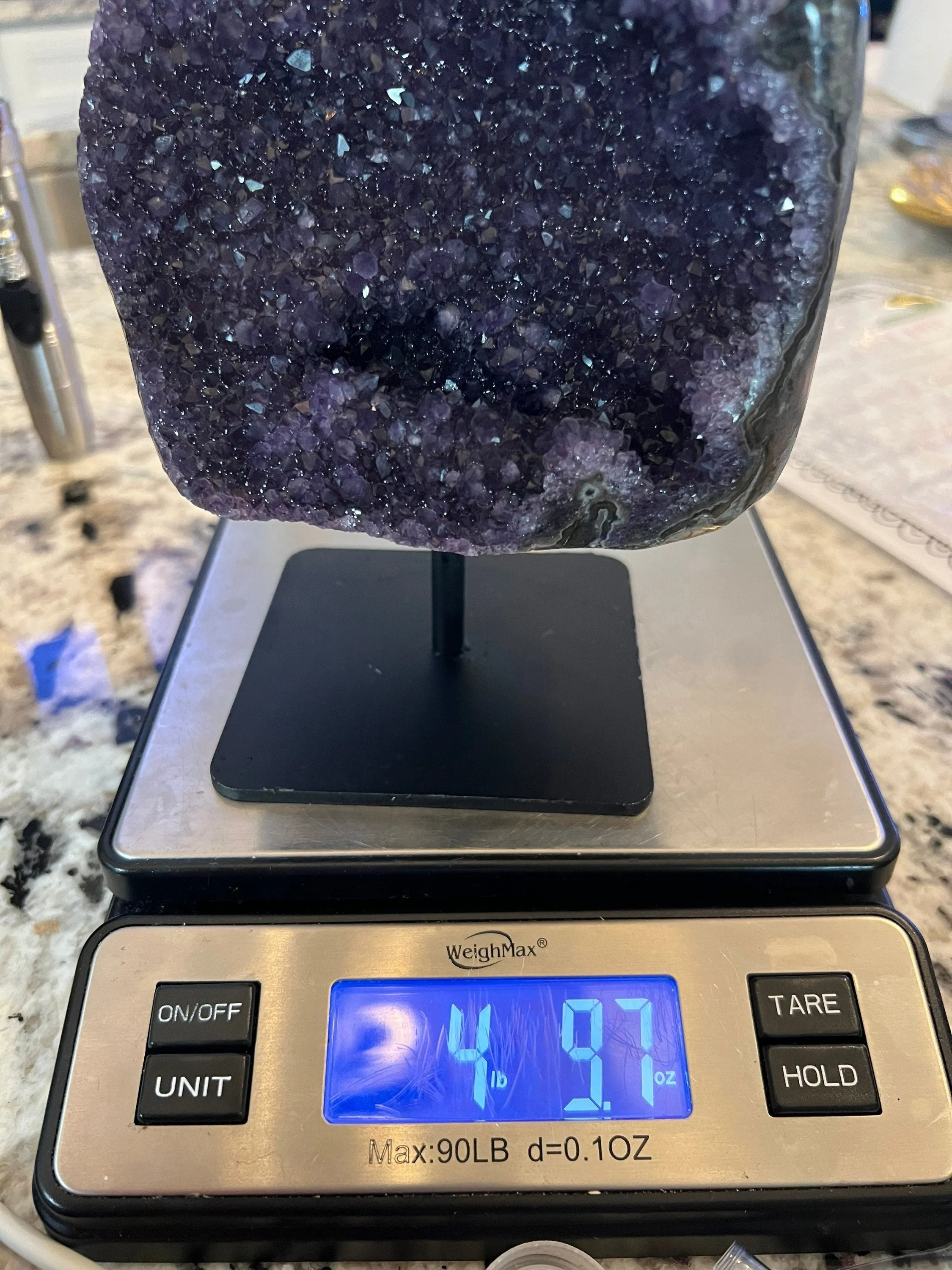 Amethyst on stand 4lb 9oz from Brazil