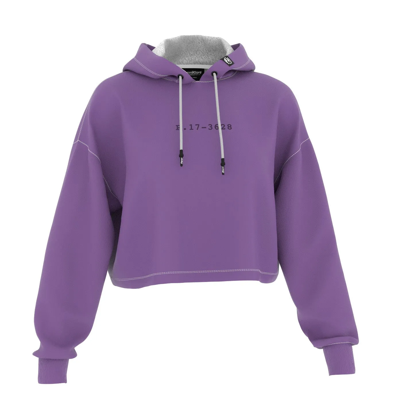 Amethyst Orchid Cropped Hoodie