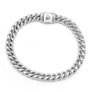 Anthem Silver Curb Chain Bracelet | 8mm