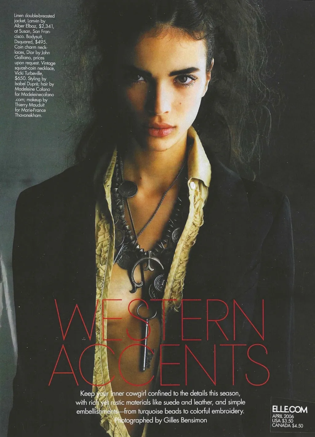 April 2006 ELLE Western Accents