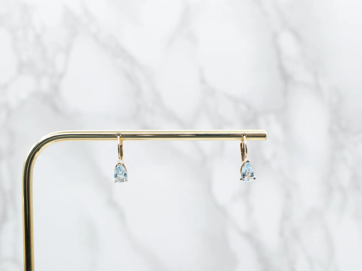 Aquamarine Drop Earrings