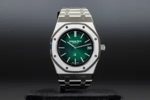 Audemars Piguet<br>15202PT Royal Oak Jumbo Green Dial