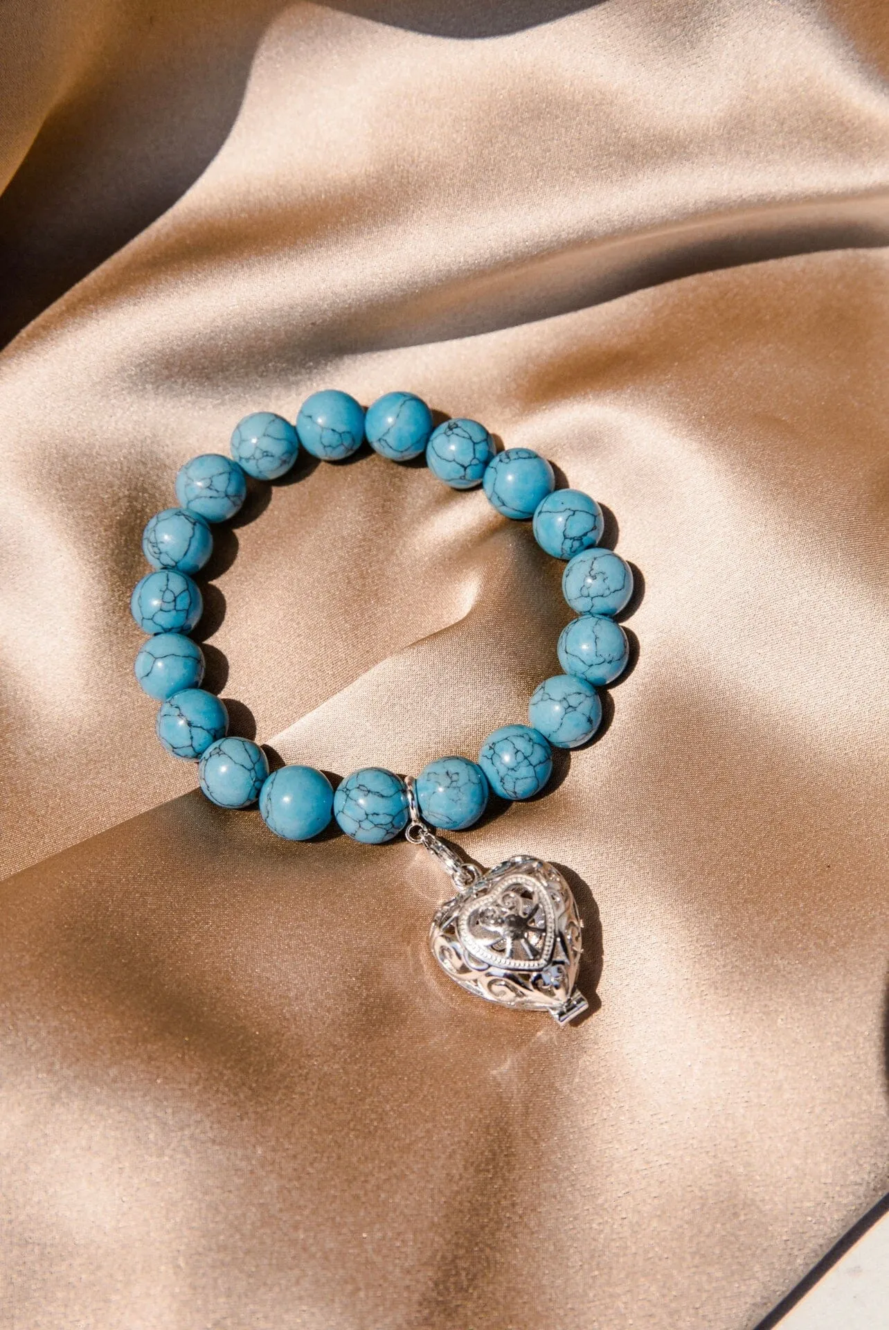 Bead Perfumed Bracelet - Enchanted Silver