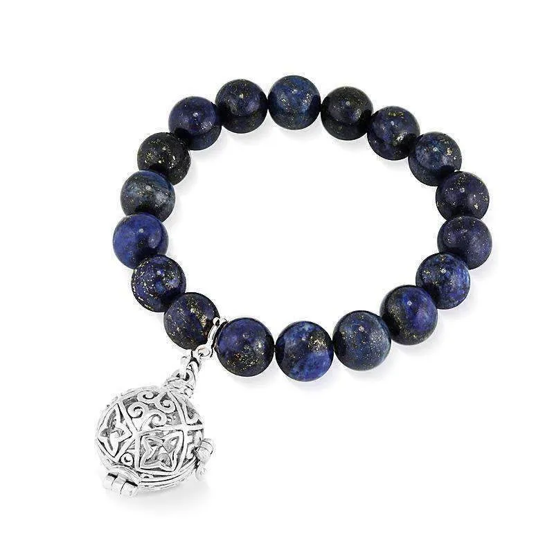 Bead Perfumed Bracelet - Enchanted Silver