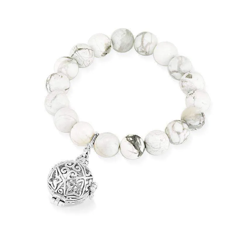 Bead Perfumed Bracelet - Enchanted Silver