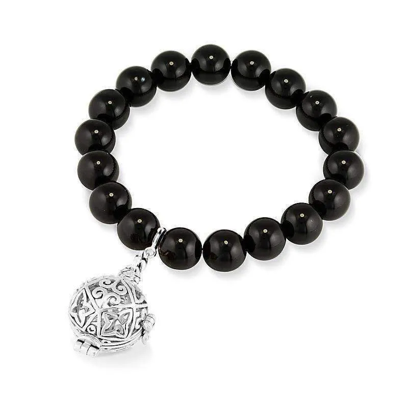 Bead Perfumed Bracelet - Enchanted Silver