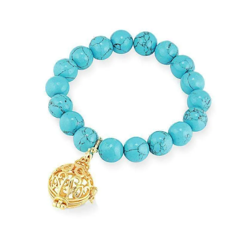 Bead Perfumed Bracelet - Harmony Gold