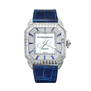 Berkeley Baguette Blue Velvet 40 Diamond Watch