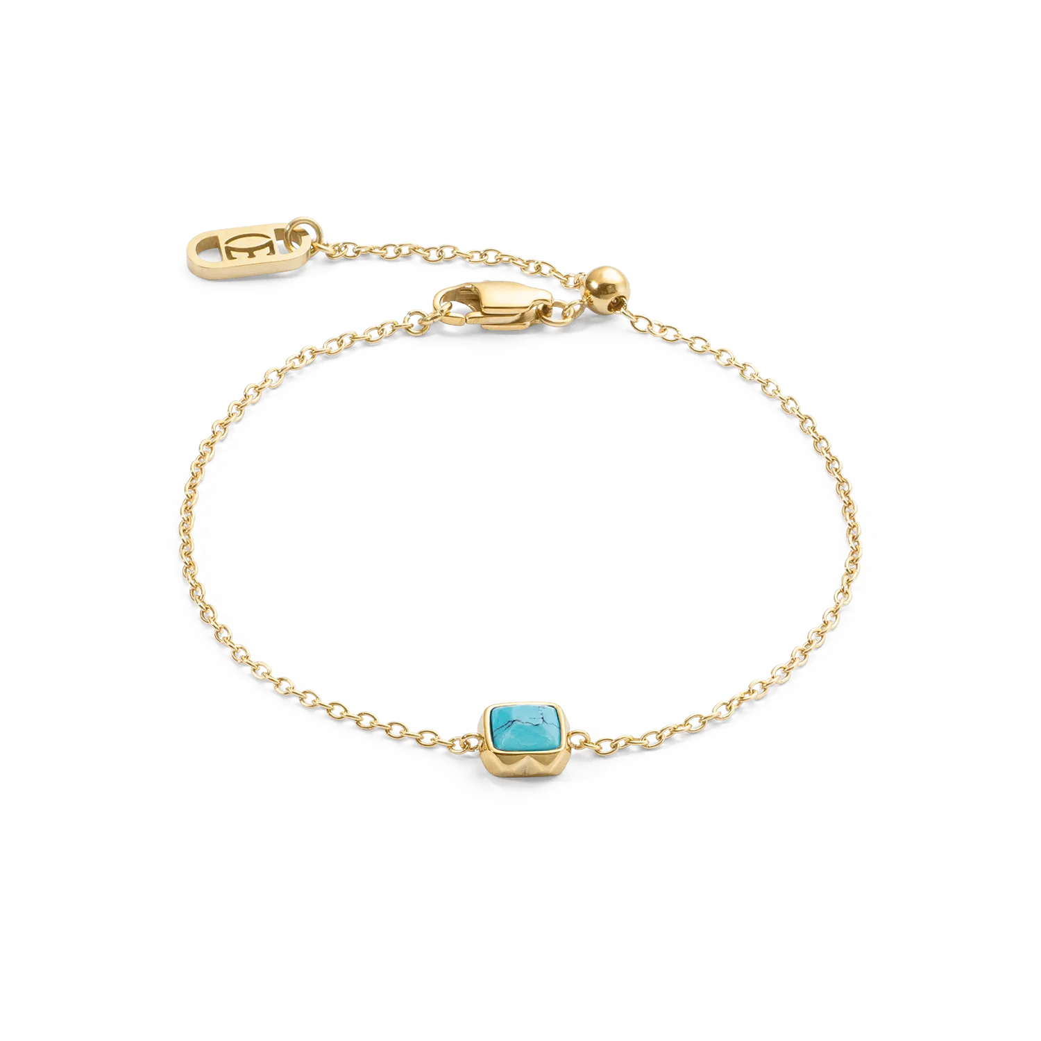 Birthstone December Bracelet Turquoise Gold