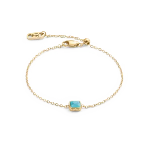 Birthstone December Bracelet Turquoise Gold