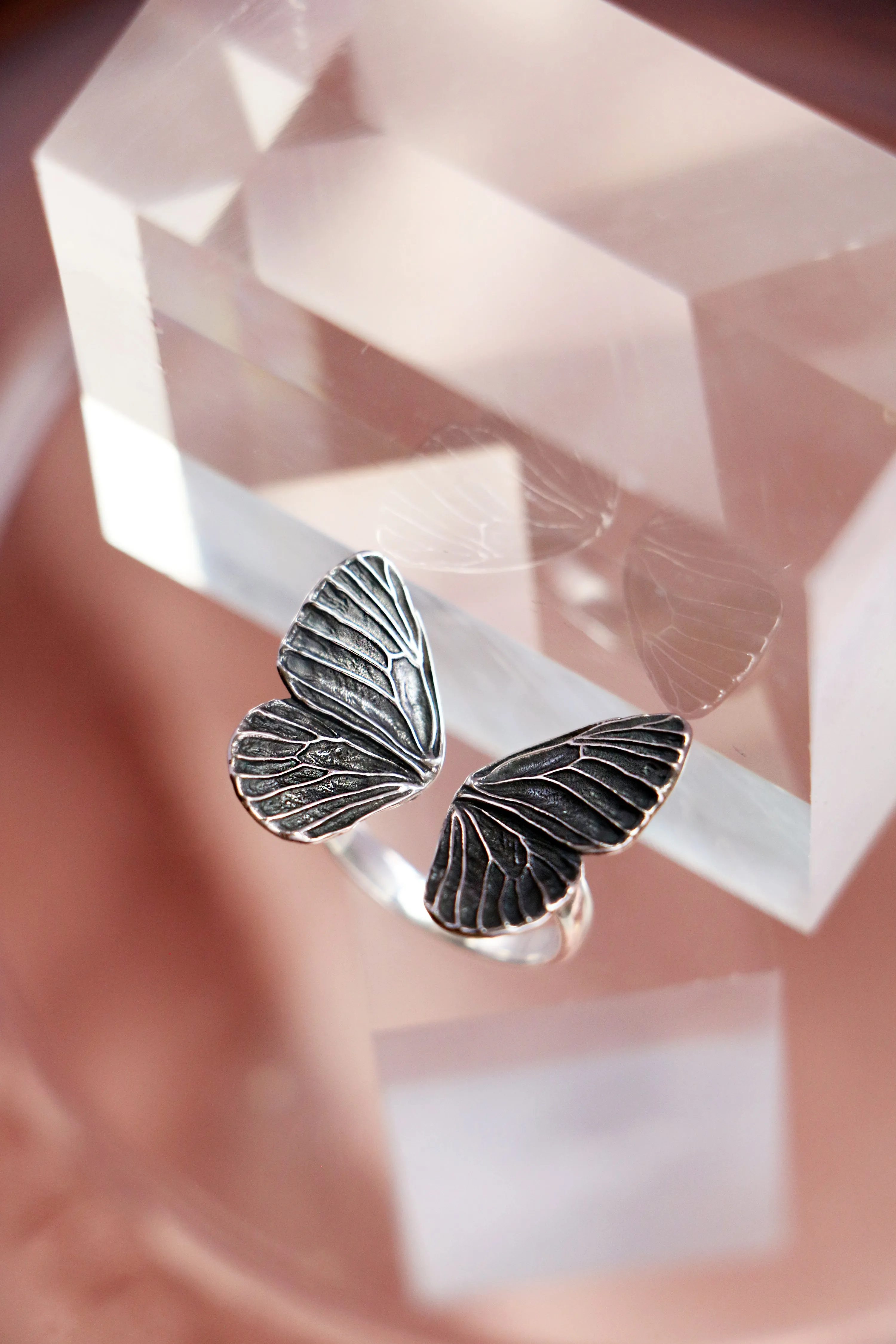 butterfly ring {sterling silver }