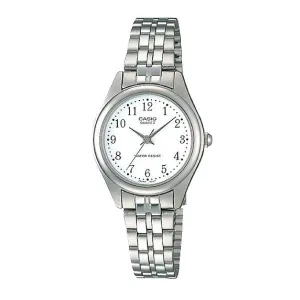 Casio Standard Ladies Silver Stainless Steel Band Watch LTP1129A-7B