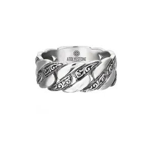 Classic Chain Ring  - Solid Silver