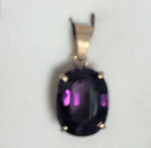 Deep Purple Amethyst Pendant