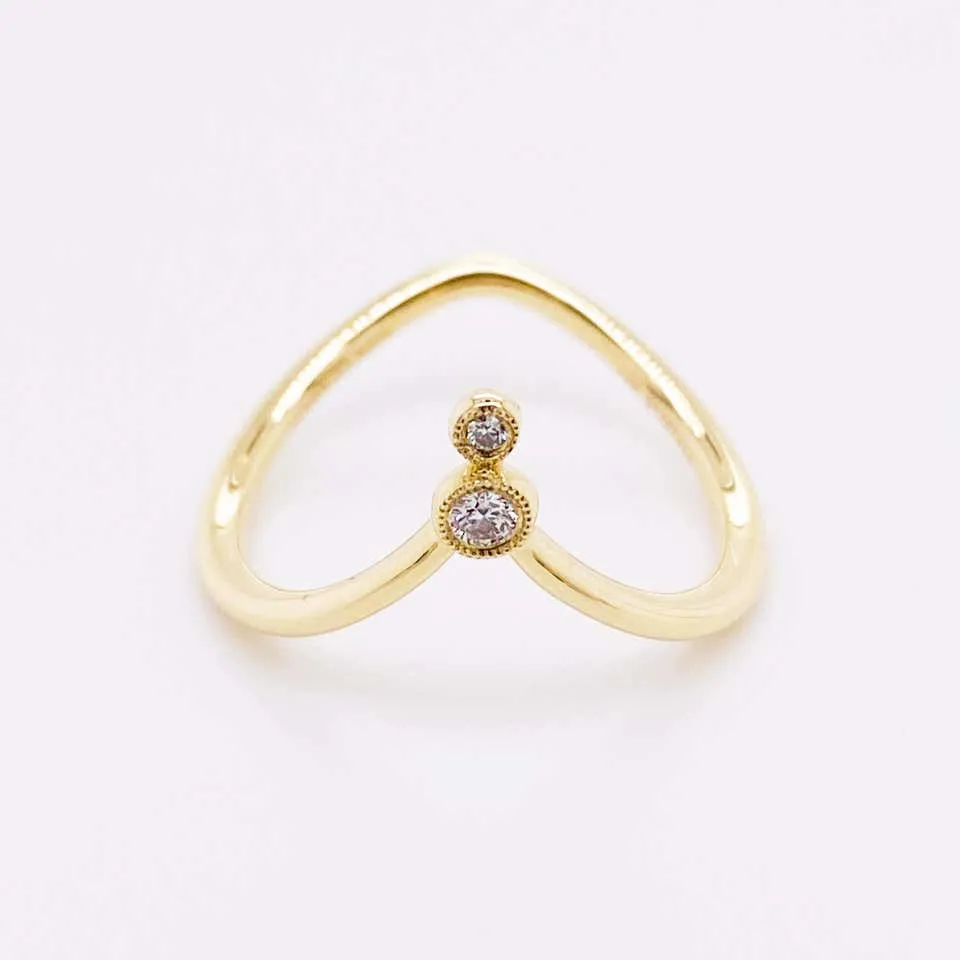 Diamond Chevron Ring