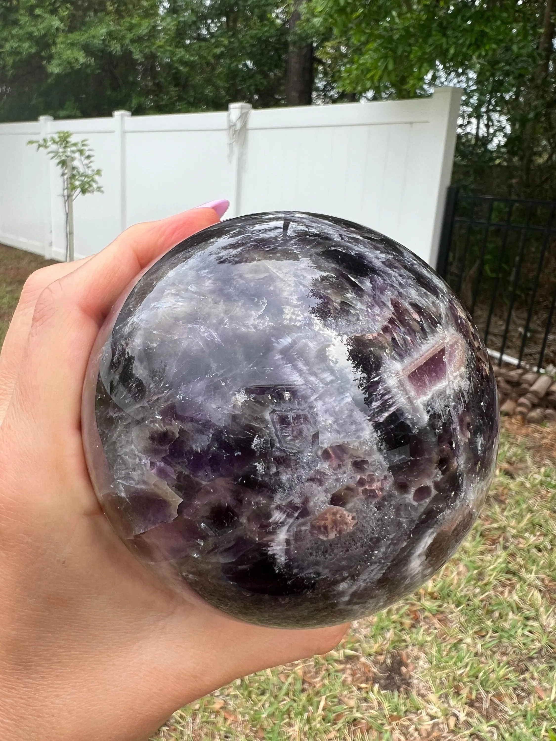 Dream amethyst 89mm sphere