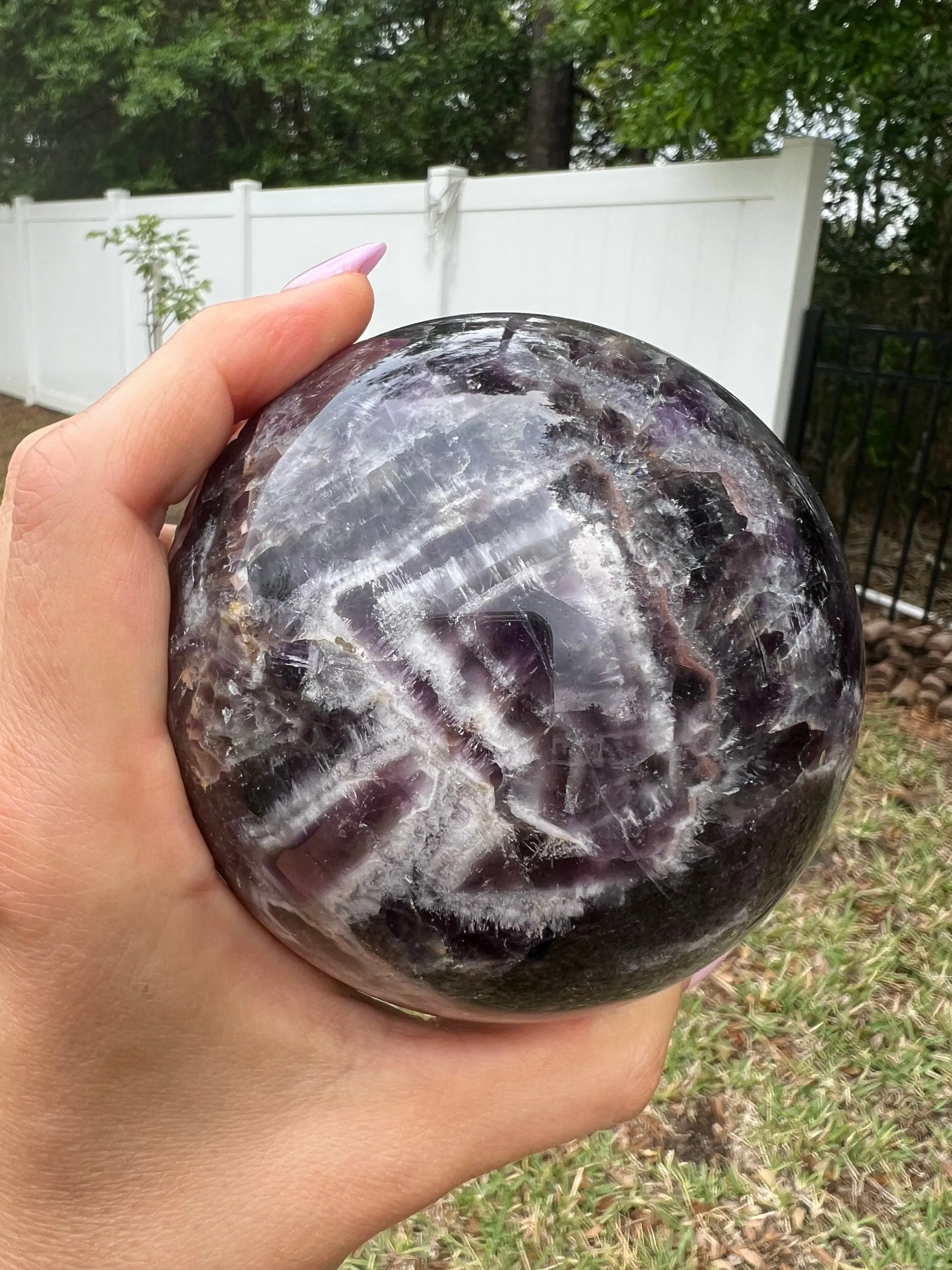 Dream amethyst 89mm sphere