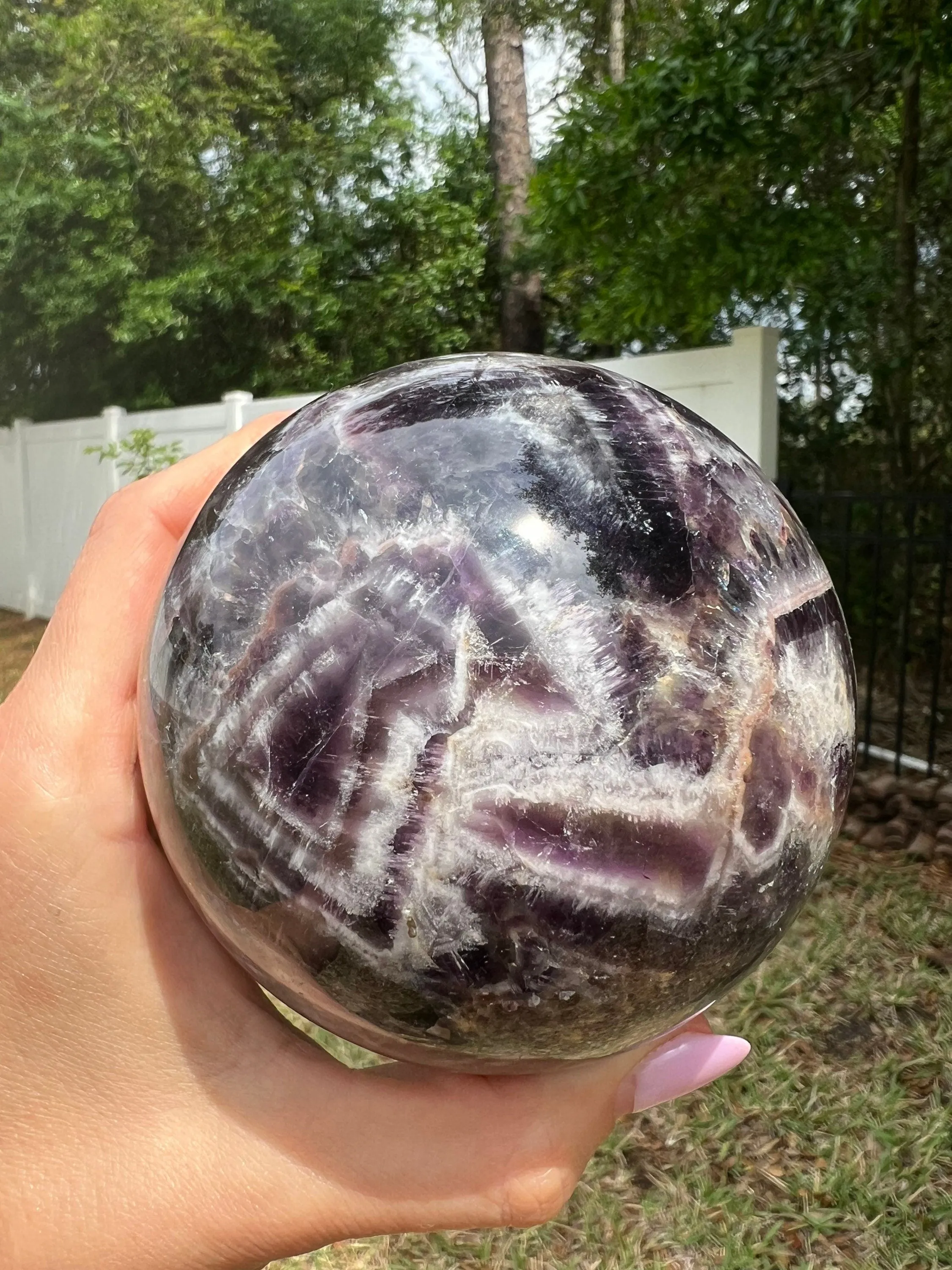 Dream amethyst 89mm sphere