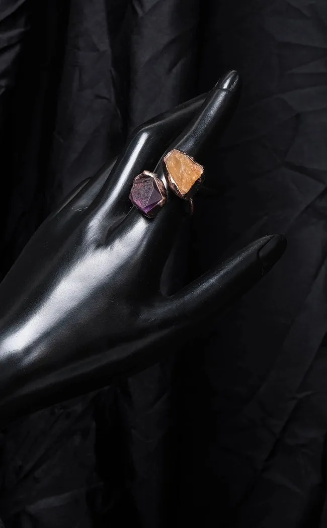 Emanations Amethyst & Citrine Ring