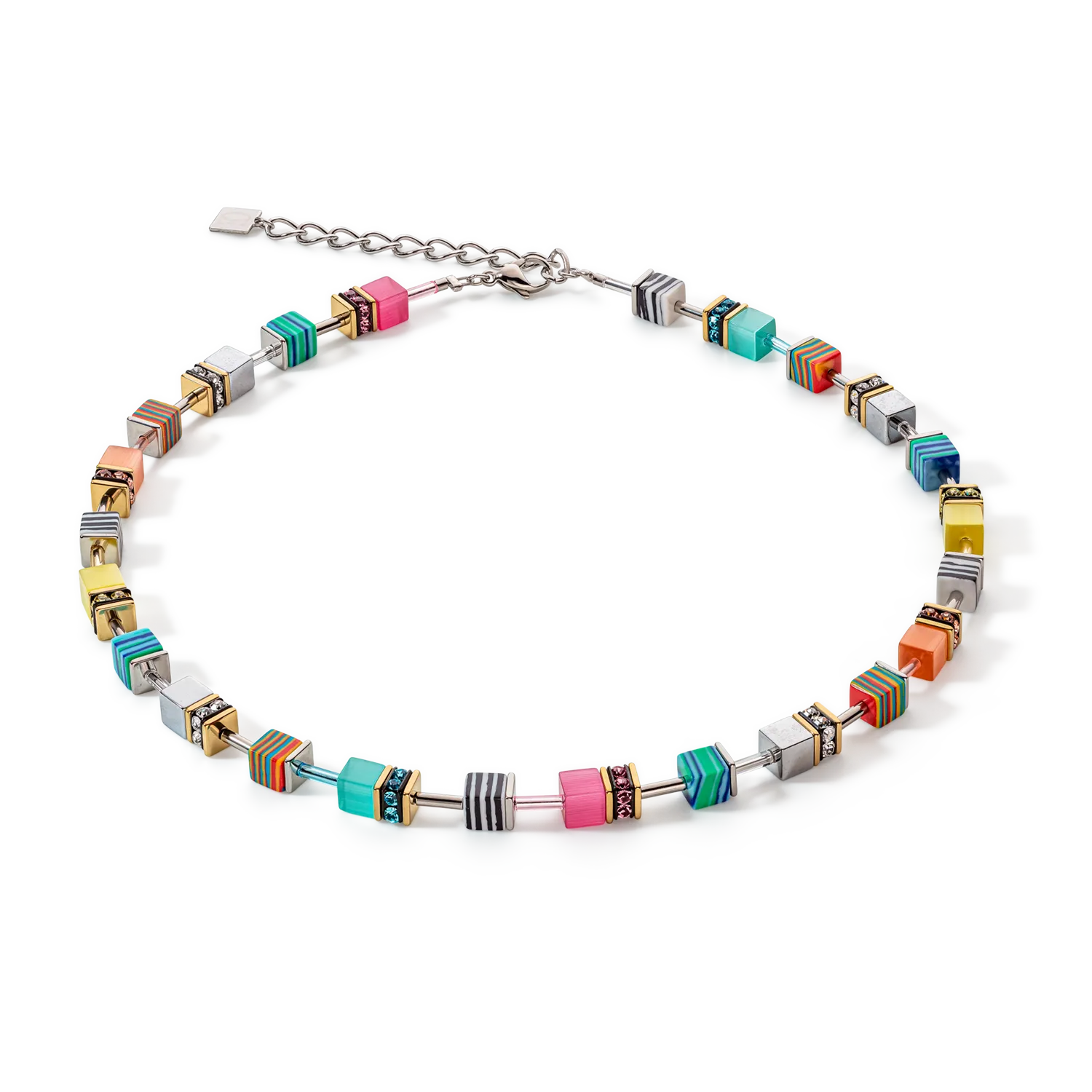 GeoCUBE® Candy necklace multicolour spring