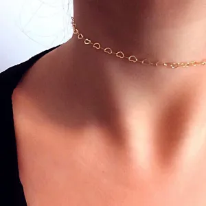 HEART CHOKER NECKLACE