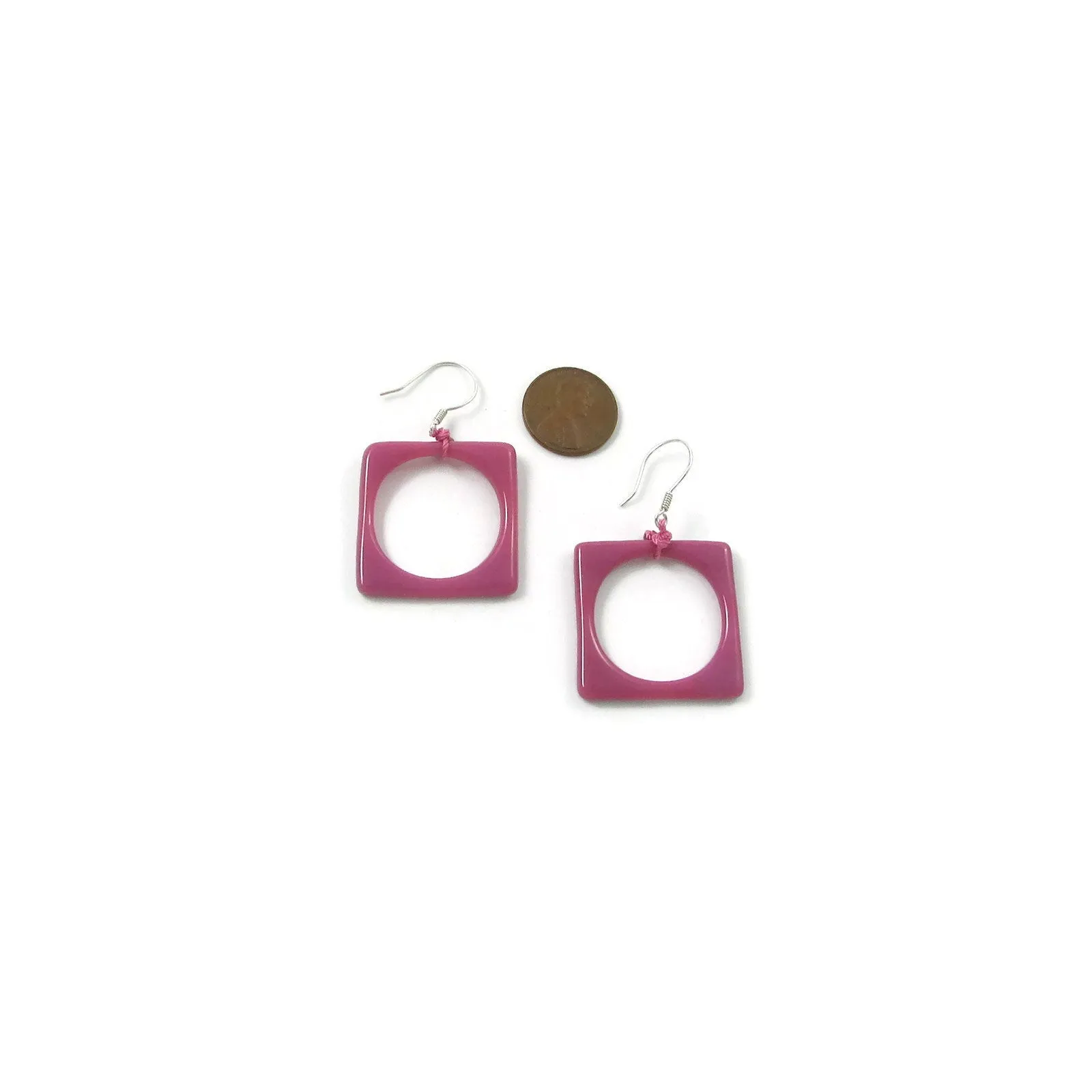 Hoyo Glass Earrings -Pink