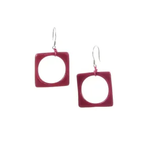 Hoyo Glass Earrings -Pink