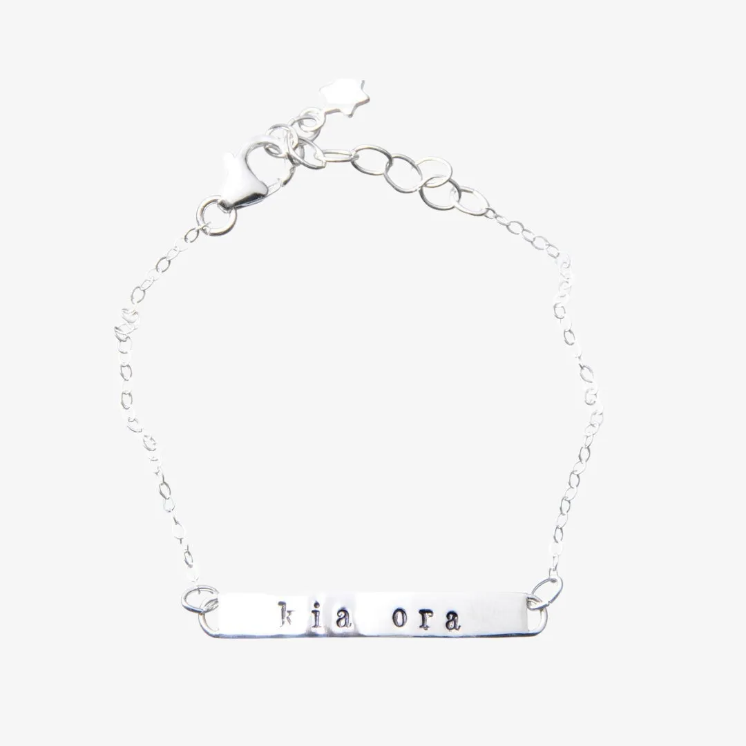 Kia Ora Message Bar Bracelet