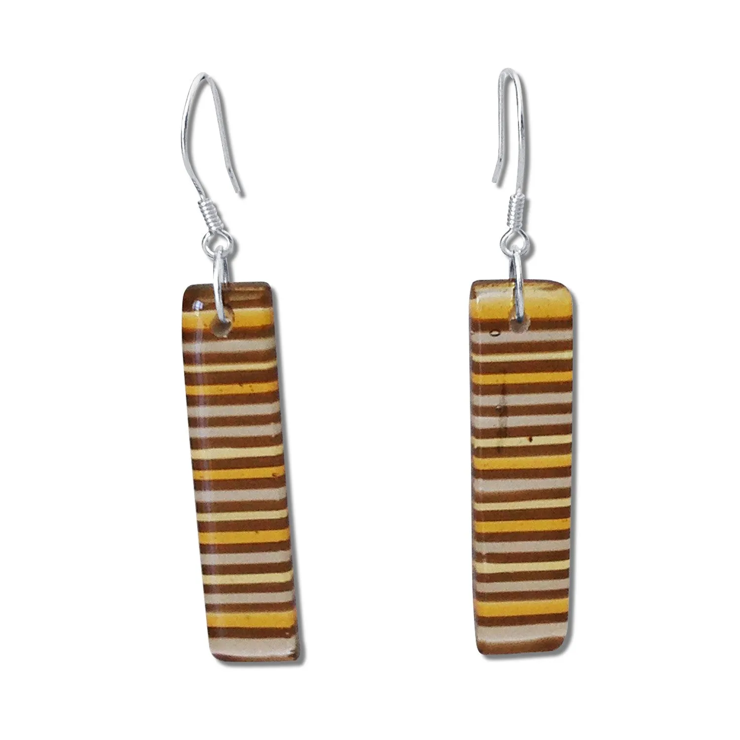 LGAN Glass Earrings - Orange