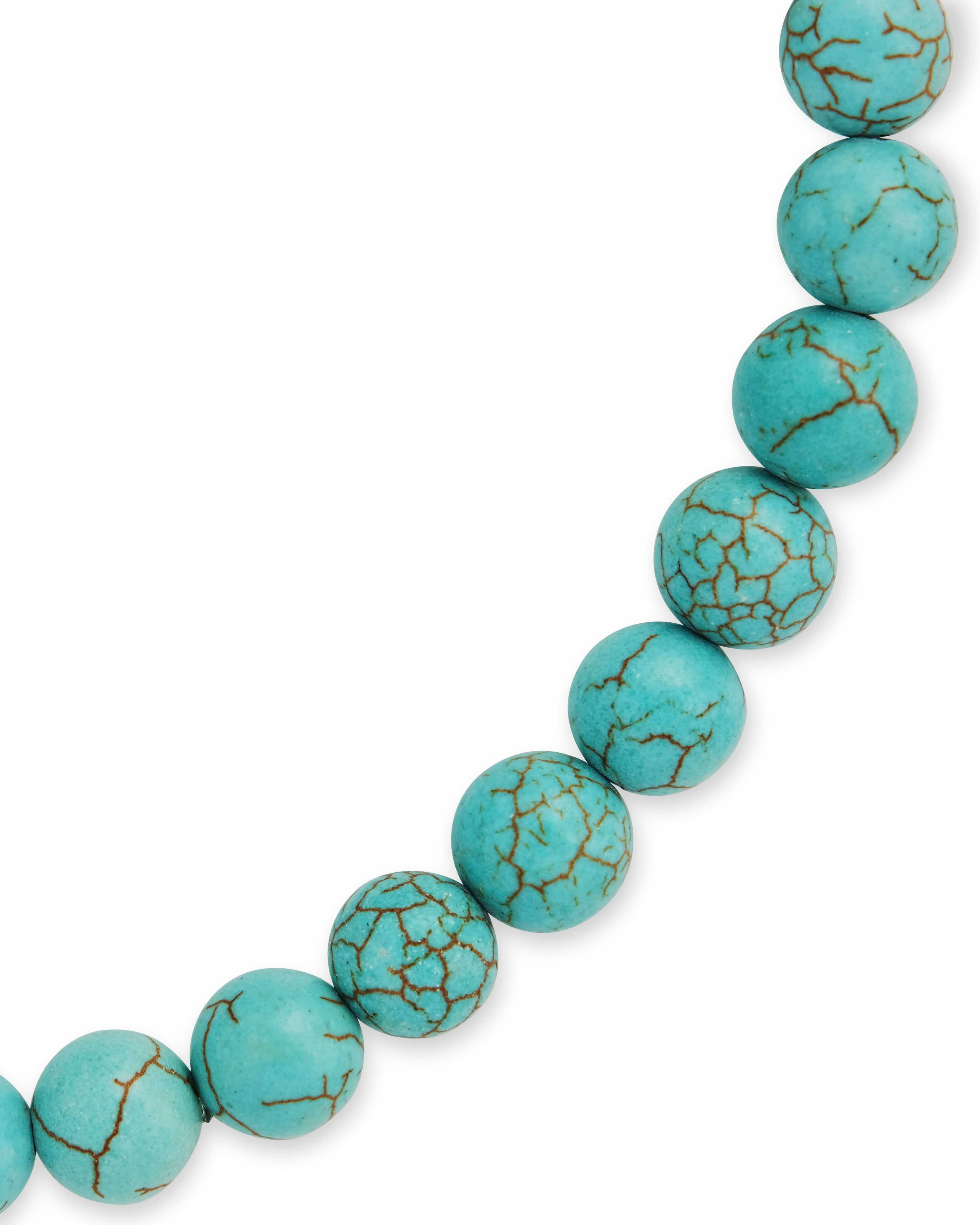 Light Turquoise Beaded Stretch Bracelet