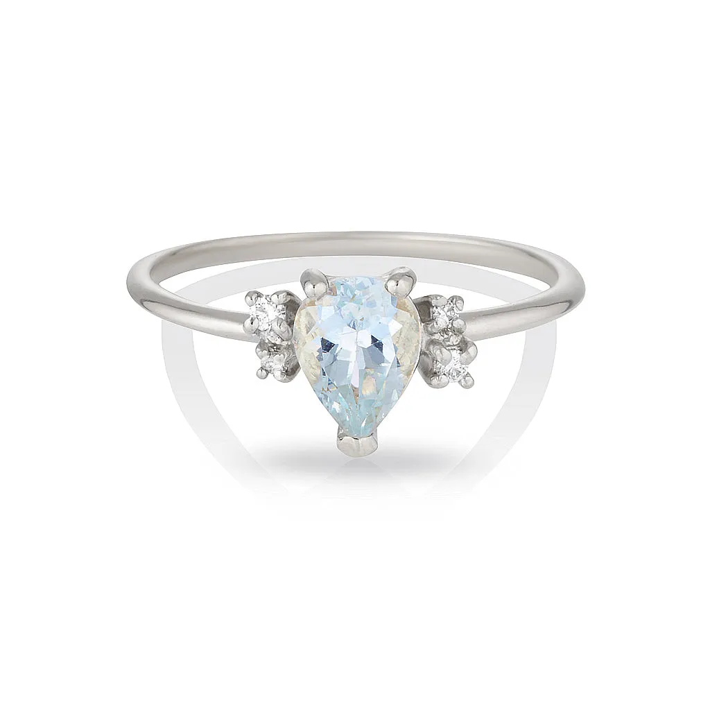 Lilah | aquamarine & diamonds