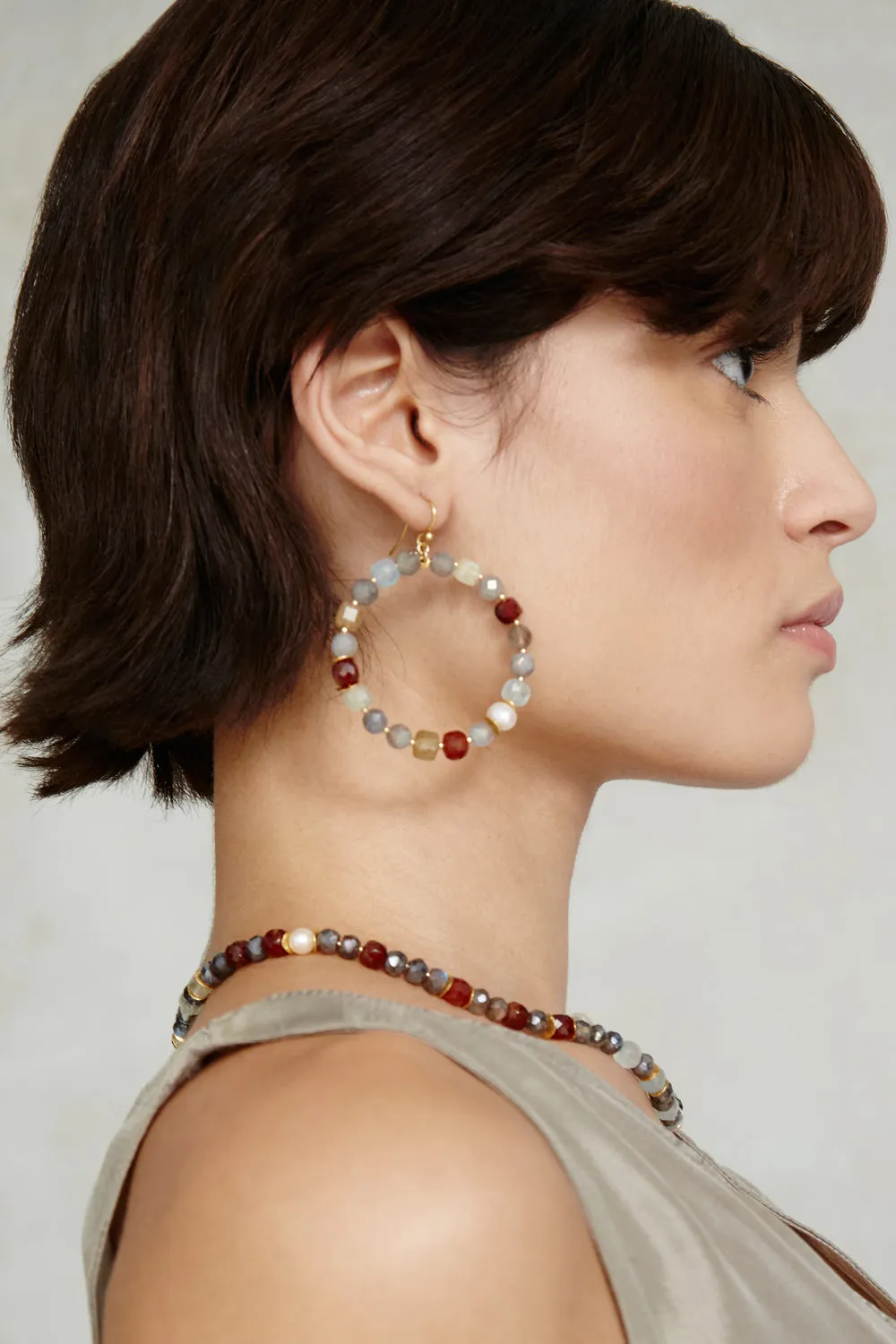 Magdalena Hoop Earrings Multi