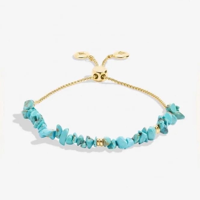 Mainfestones Turquoise Gold Plated 24.5cm Adjustable Bracelet 6895