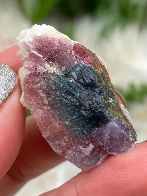 Mixed Tourmaline in Quartz