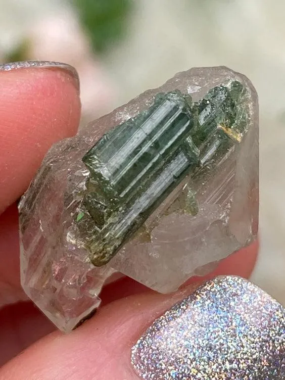 Mixed Tourmaline in Quartz