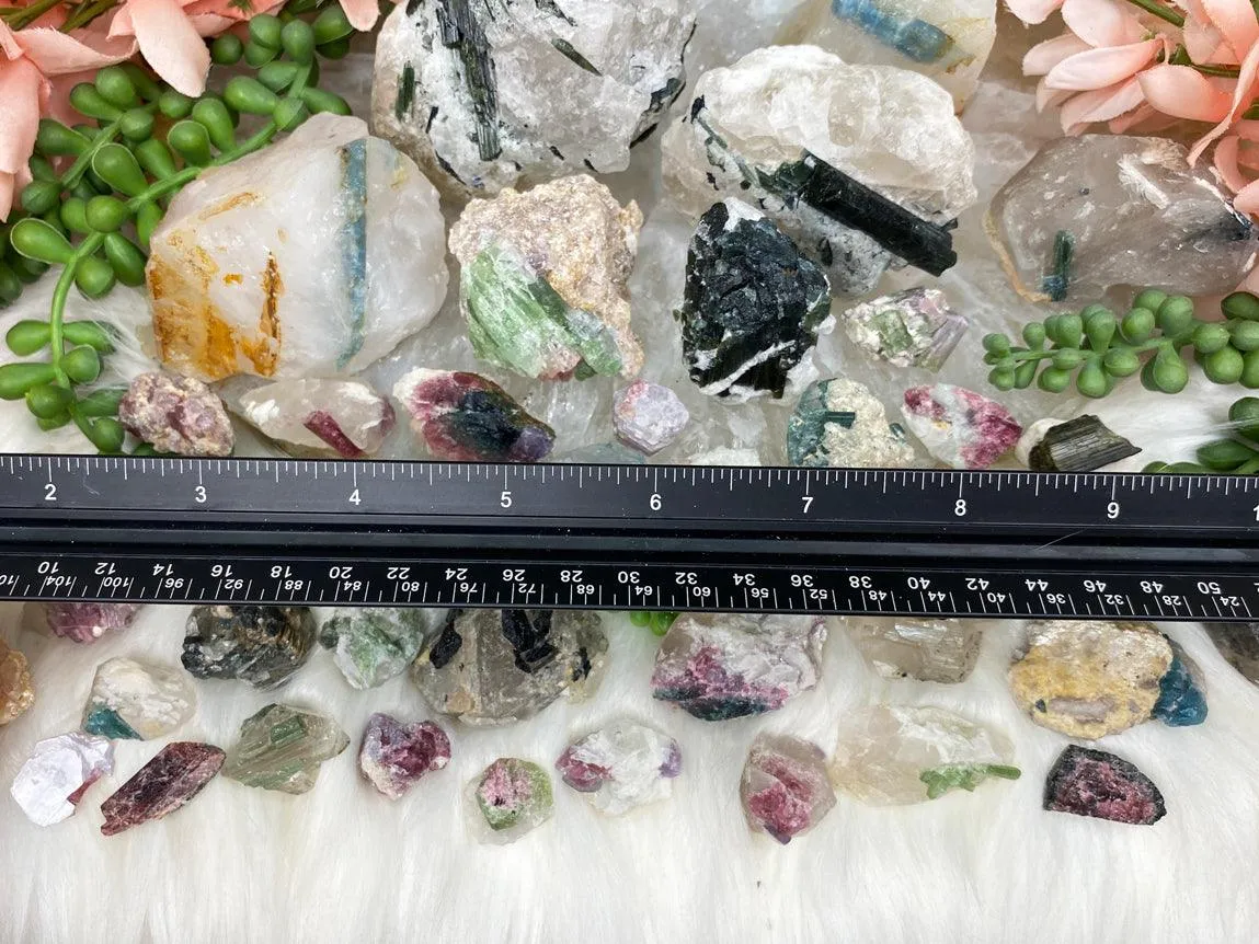 Mixed Tourmaline in Quartz