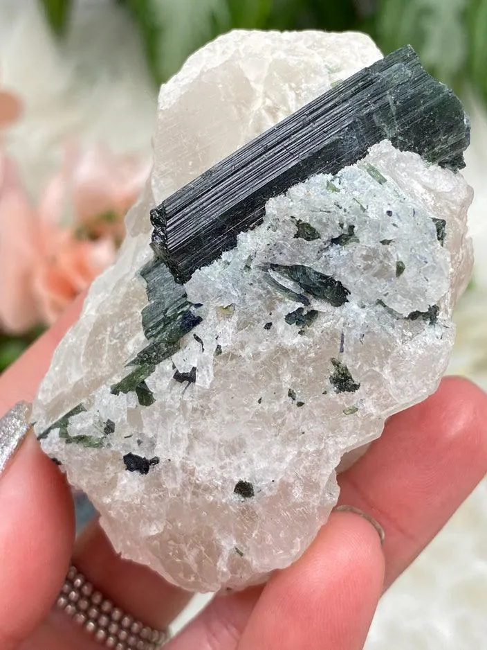 Mixed Tourmaline in Quartz