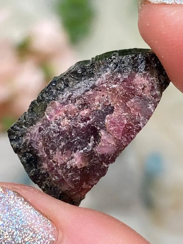 Mixed Tourmaline in Quartz