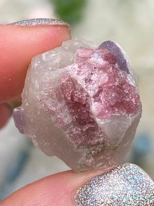 Mixed Tourmaline in Quartz