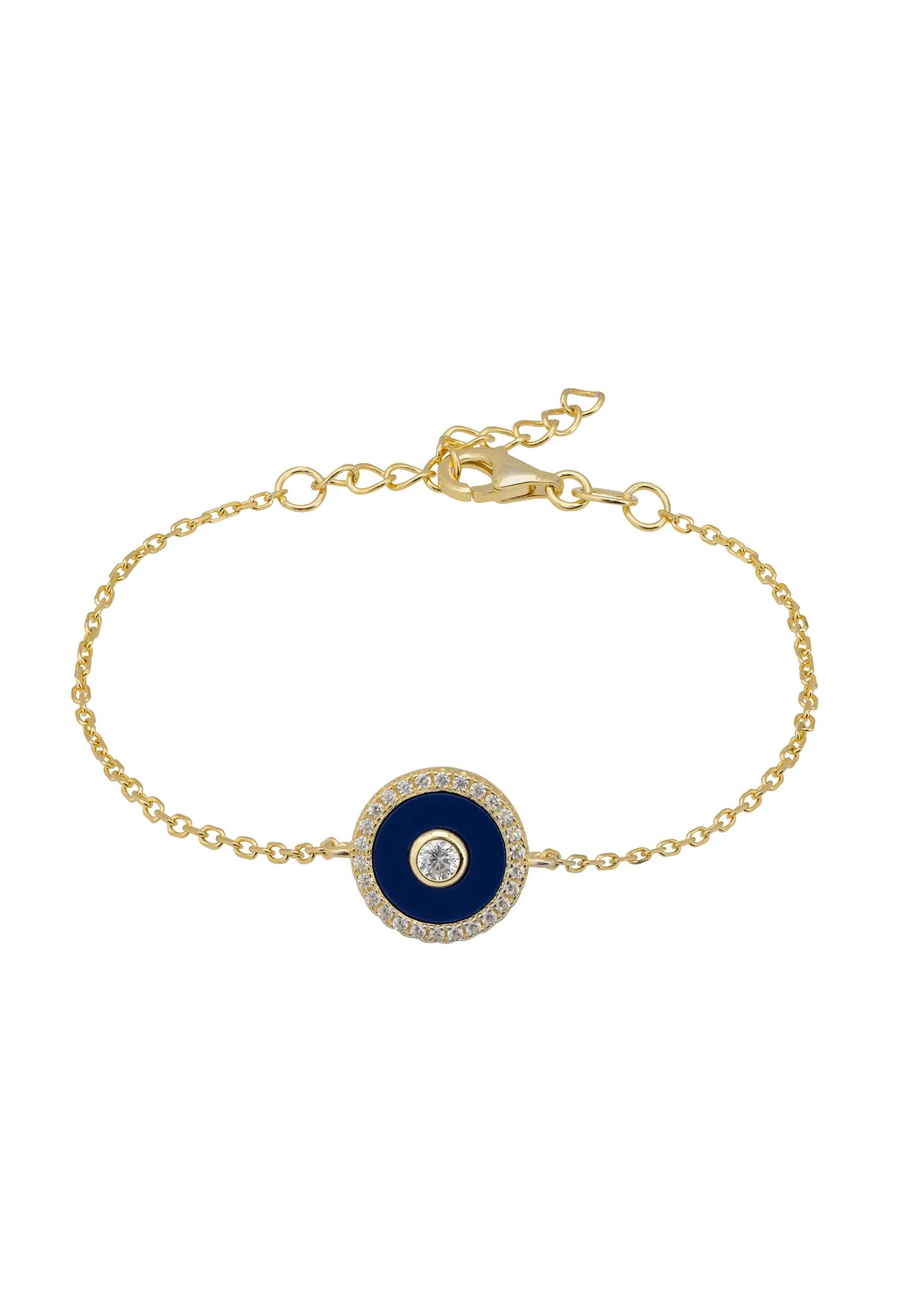 Mystique Amulet Lapis Lazuli Bracelet Gold