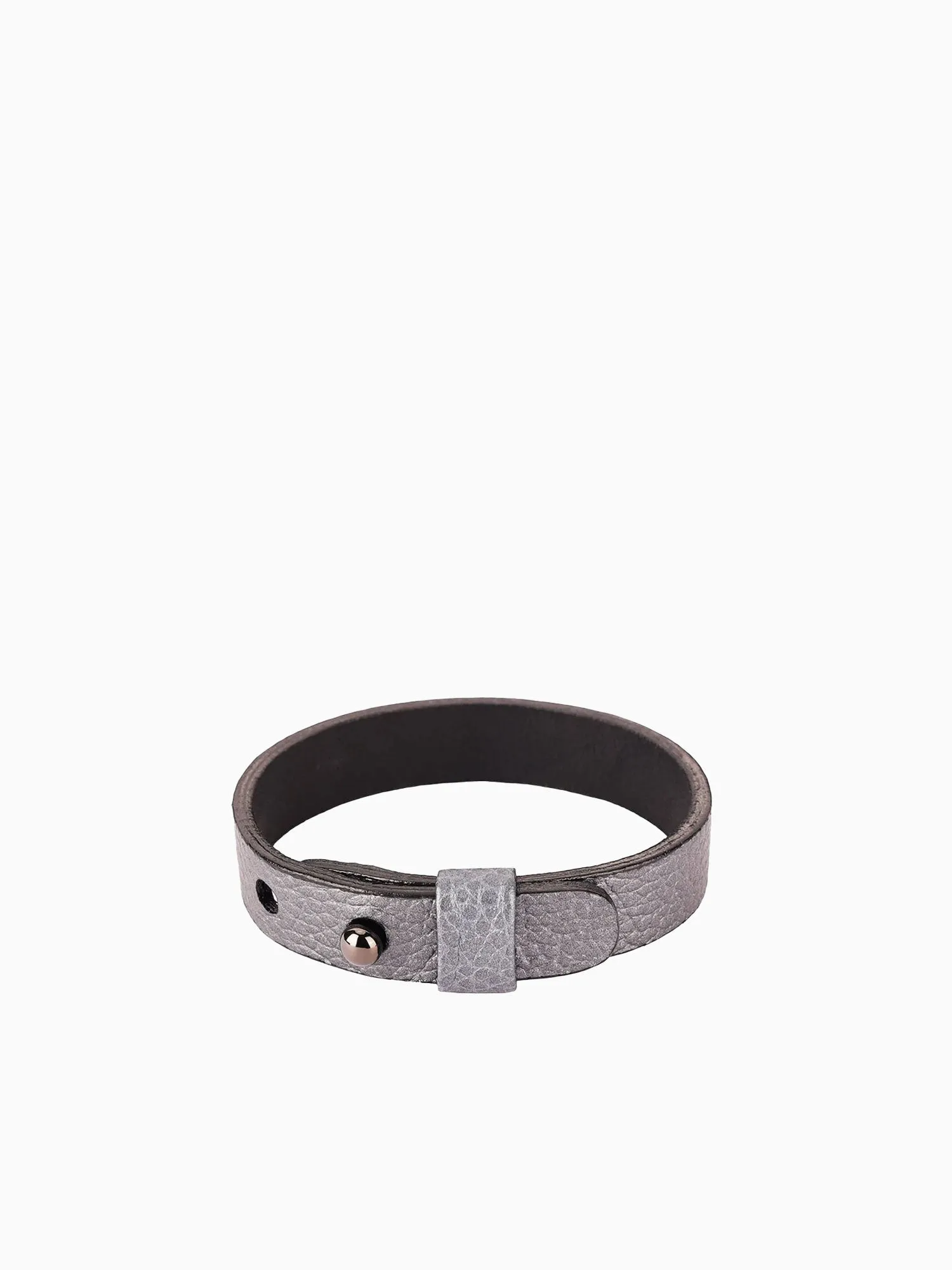 Napa Leather Bracelet Band For Men - Graphite