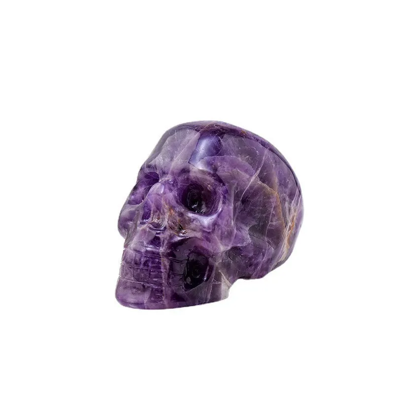 Natural Amethyst Skull Ornaments