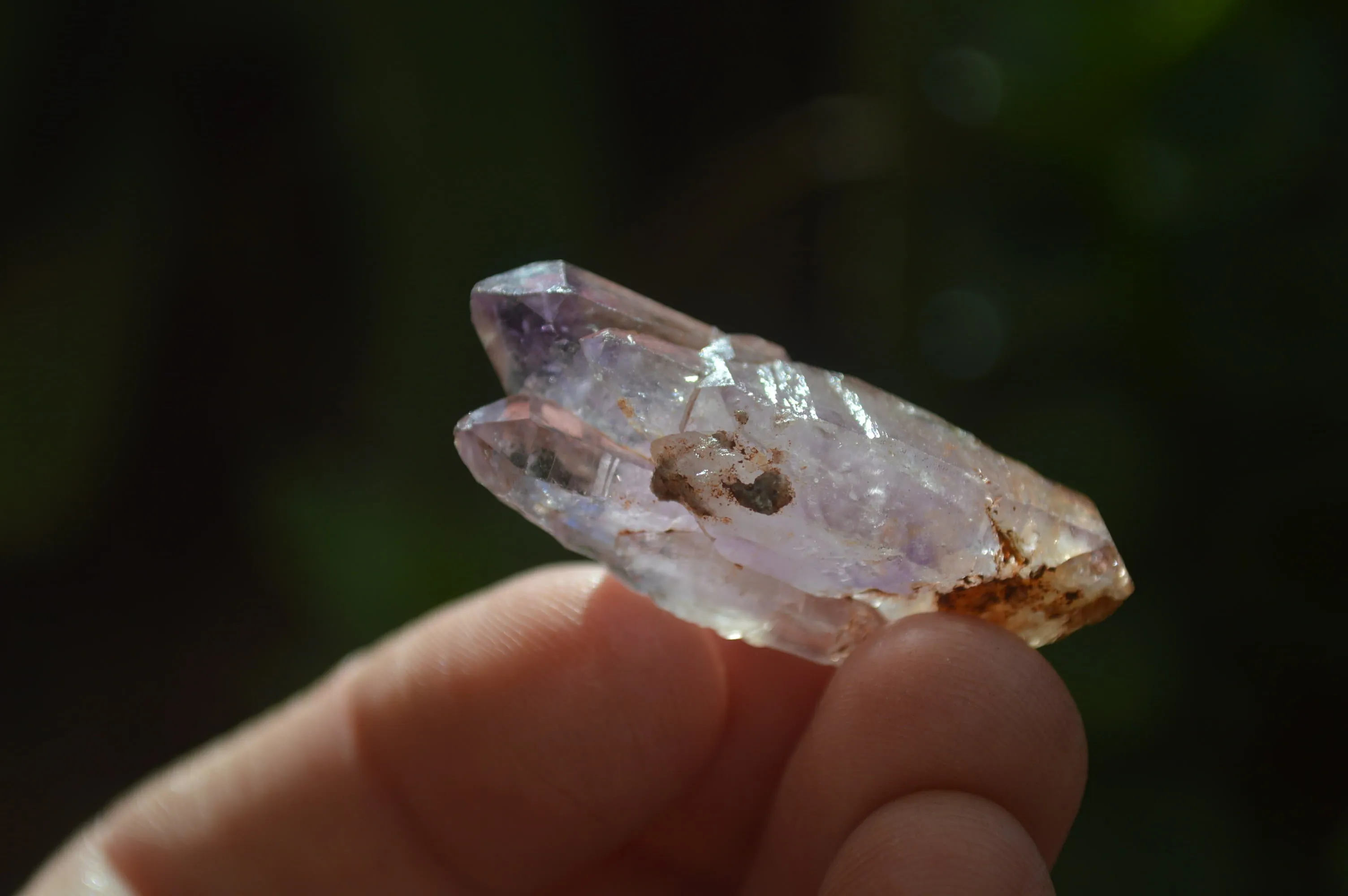 Natural Smokey Window Amethyst Crystals x 0.9 Kg Lot From Chiredzi, Zimbabwe