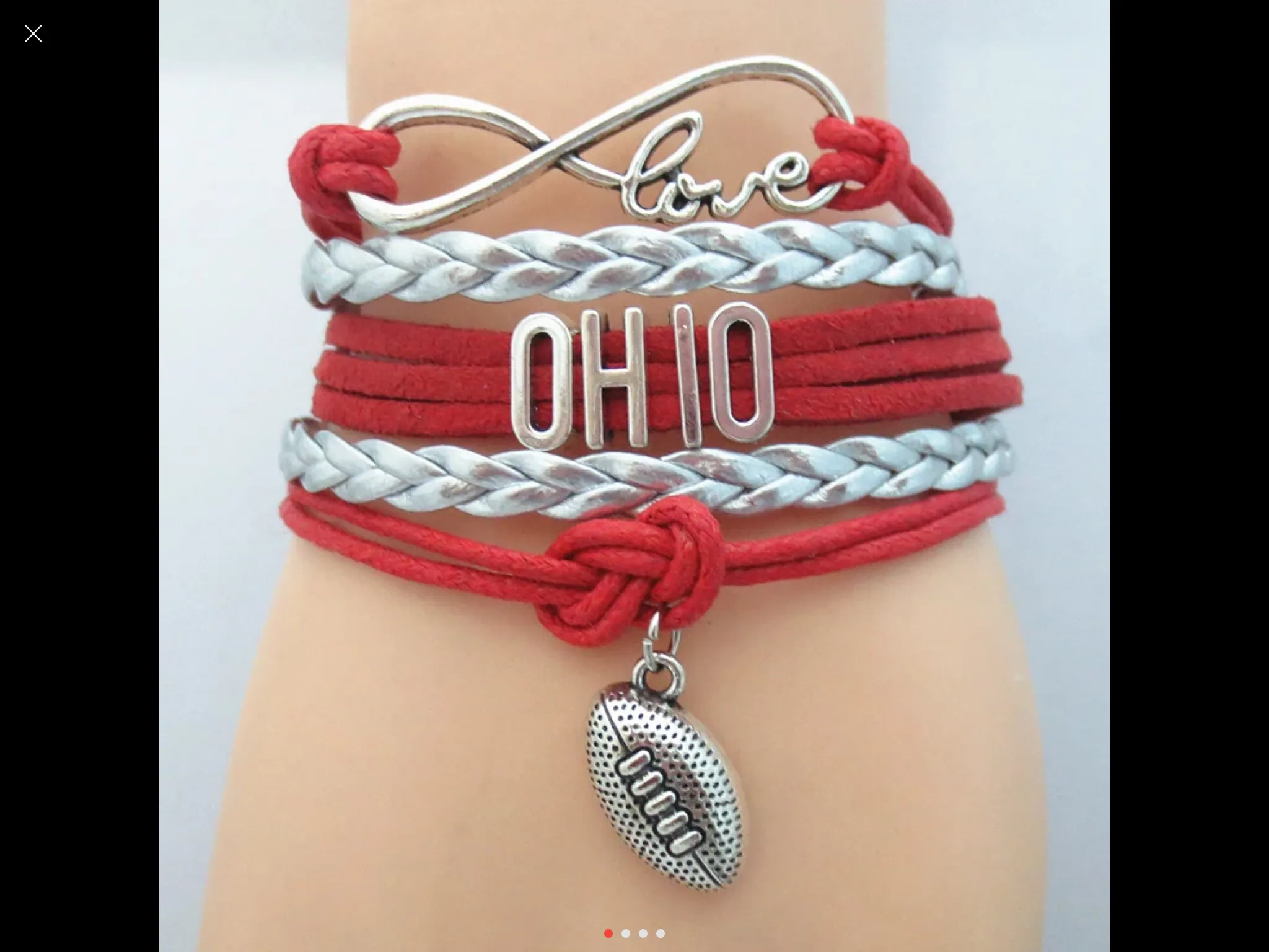 Ohio state bracelet