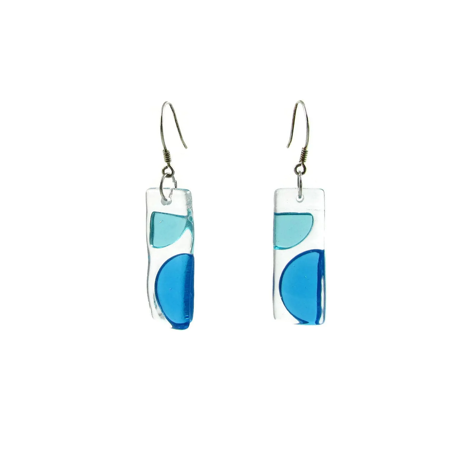 Onda Glass Earrings - Green